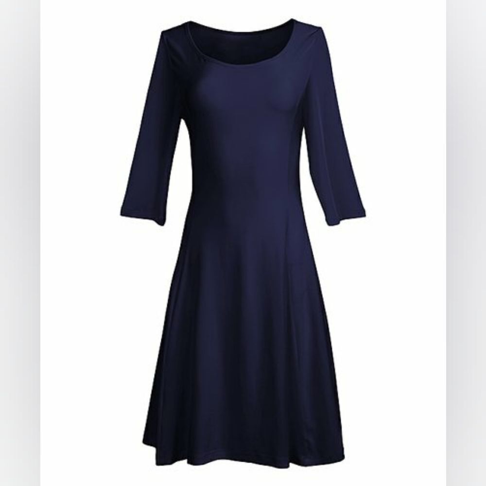 Lily Three-Quarter Sleeve Midi Dress sz Med